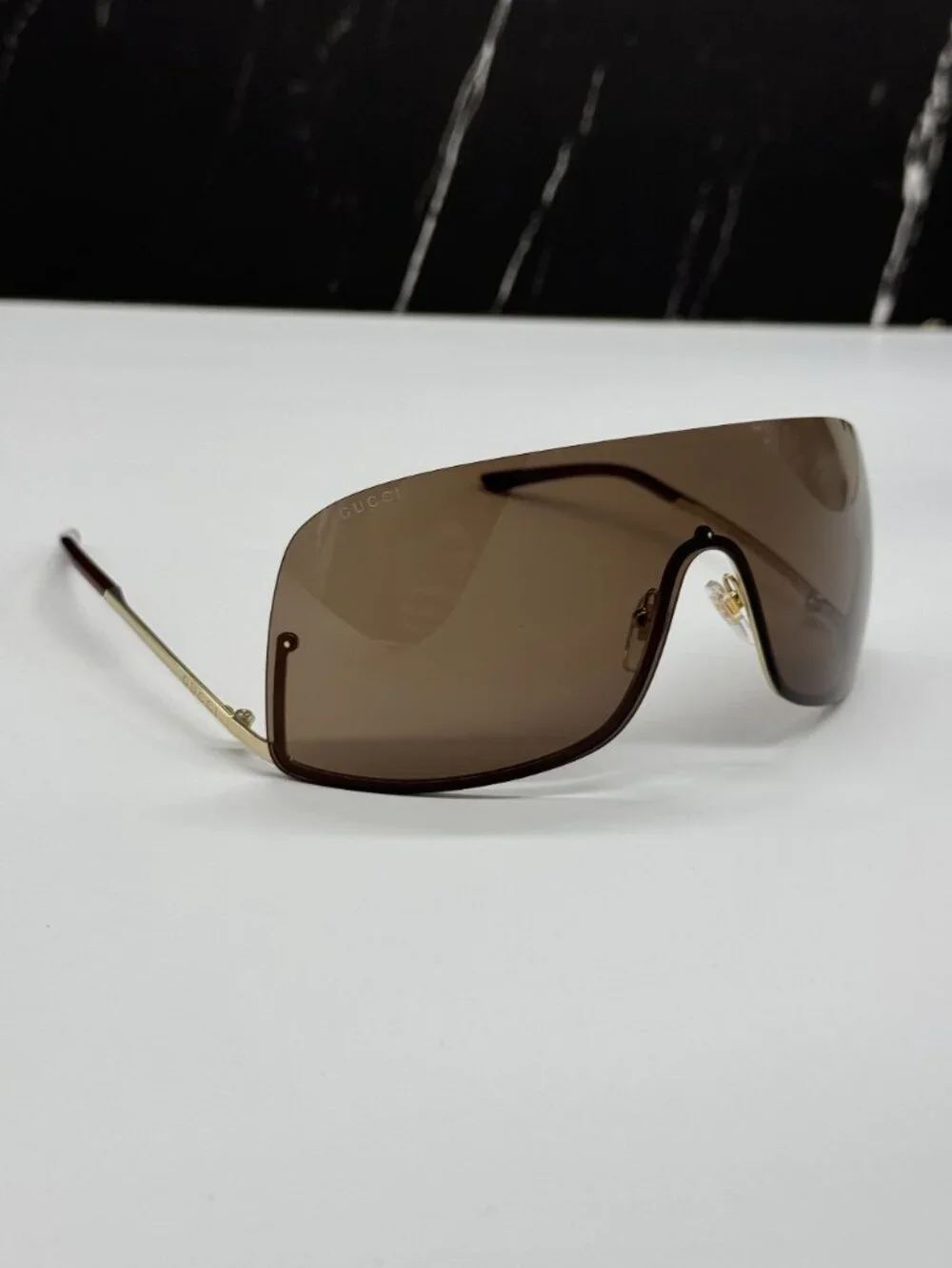 NEW GUCCI GG1560S 002 SUNGLASSES GOLD UNISEX EYEWEAR